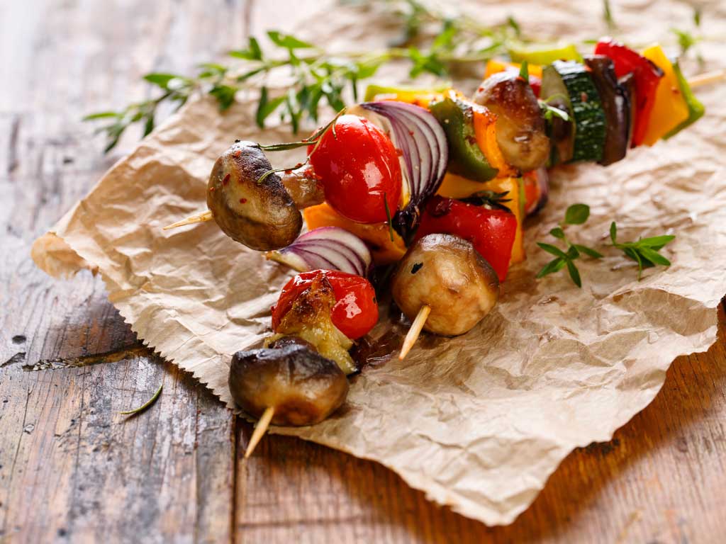 spiedini pastin e verdure